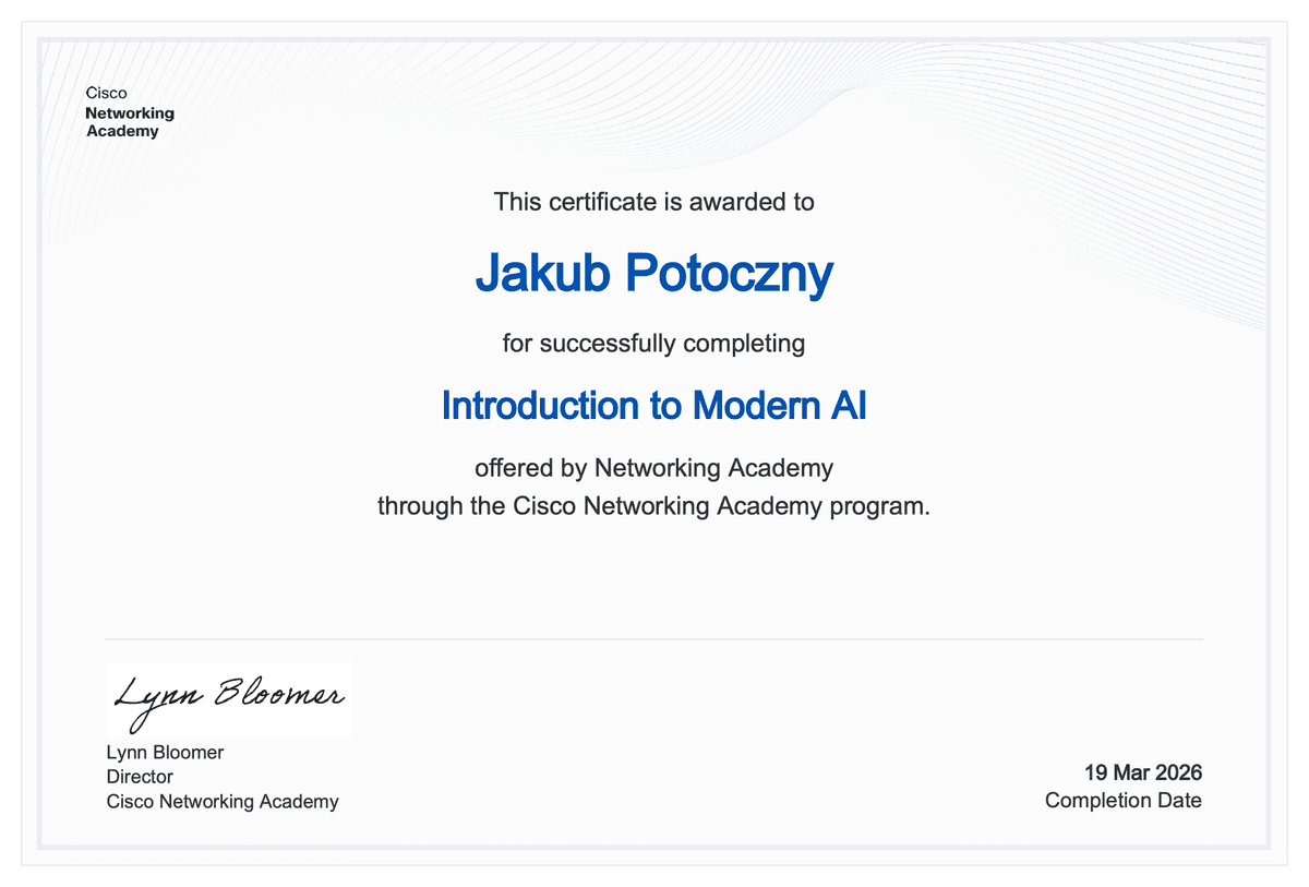 Introduction to Modern AI