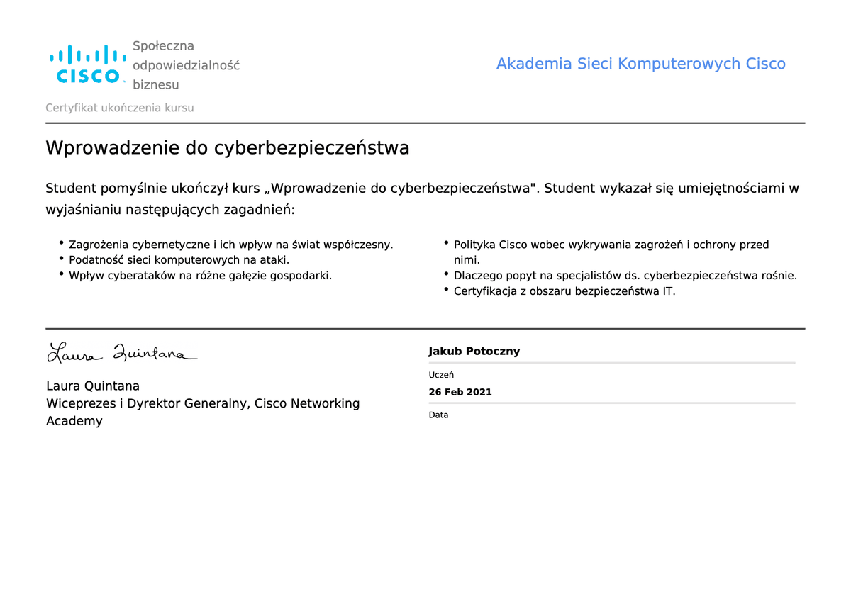 Wprowadzenie do cyberbezpieczeństwa