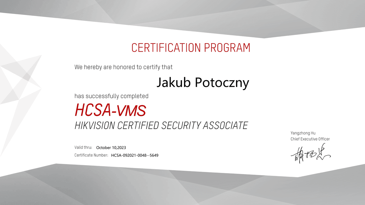 HCSA-VMS Certified Security Associate